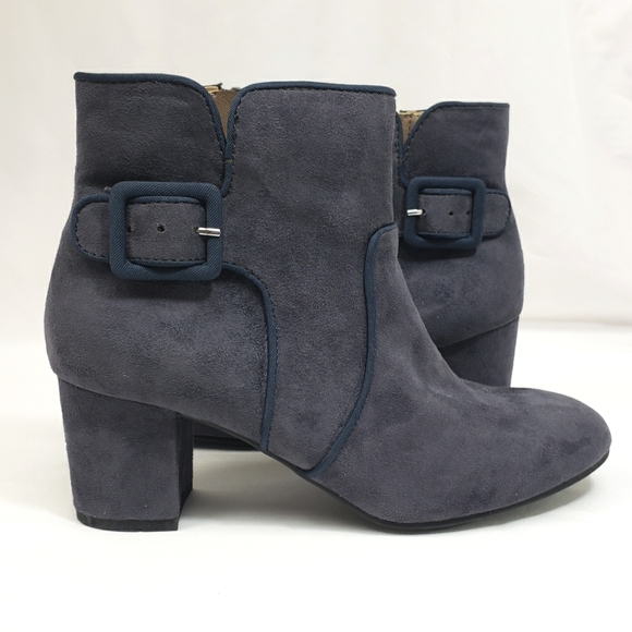 White Mountain Shoes - White Mountain Blue Round Toe Booties